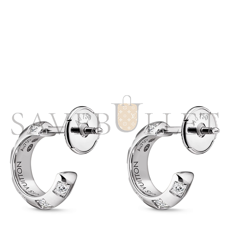 LOUIS VUITTON LE DAMIER DE LOUIS VUITTON SMALL HOOPS Q16838